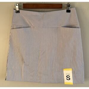NWT S.C. & CO. Blue Stripe 360 Degrees Tummy Control Skort Size Small Women’s